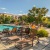 open pool space with grilling area